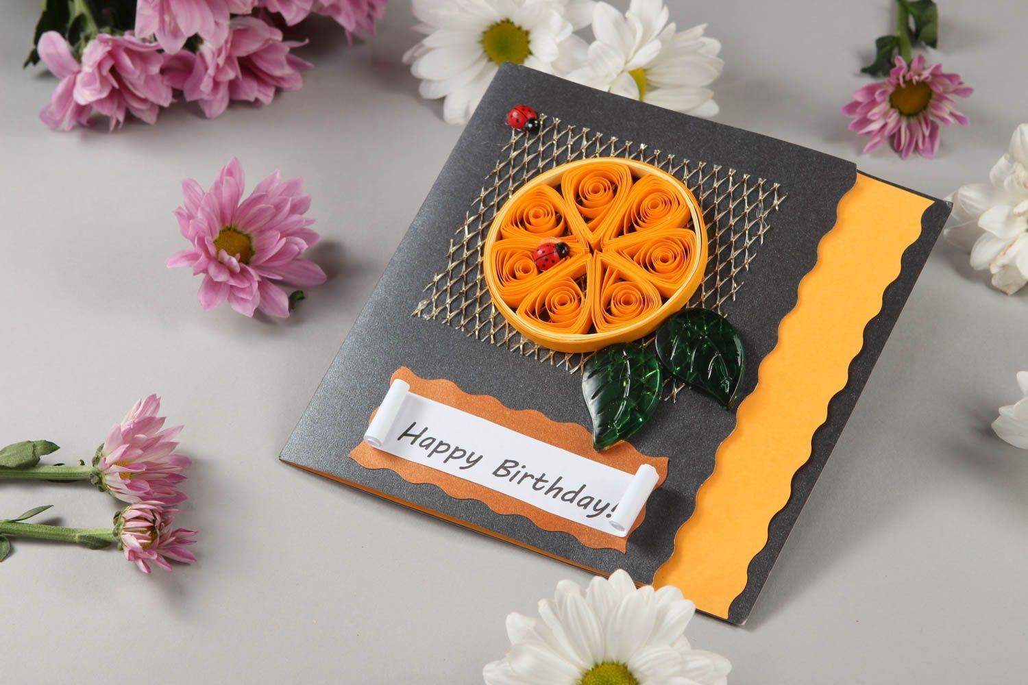 Bright handmade greeting card birthday greeting cards handmade gift ideas photo 1