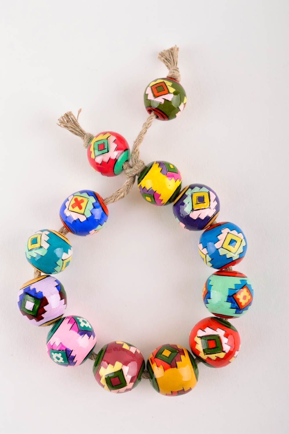 Bracelet multicolore Bijoux bracelet fait main Cadeau femme en argile ecologique photo 4