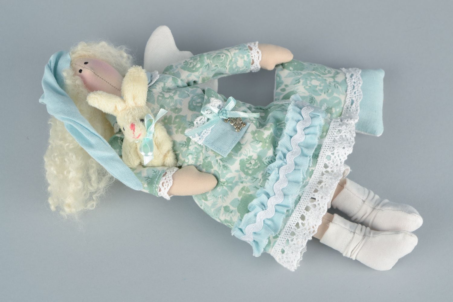 Fabric soft toy Angel with Pillow photo 1