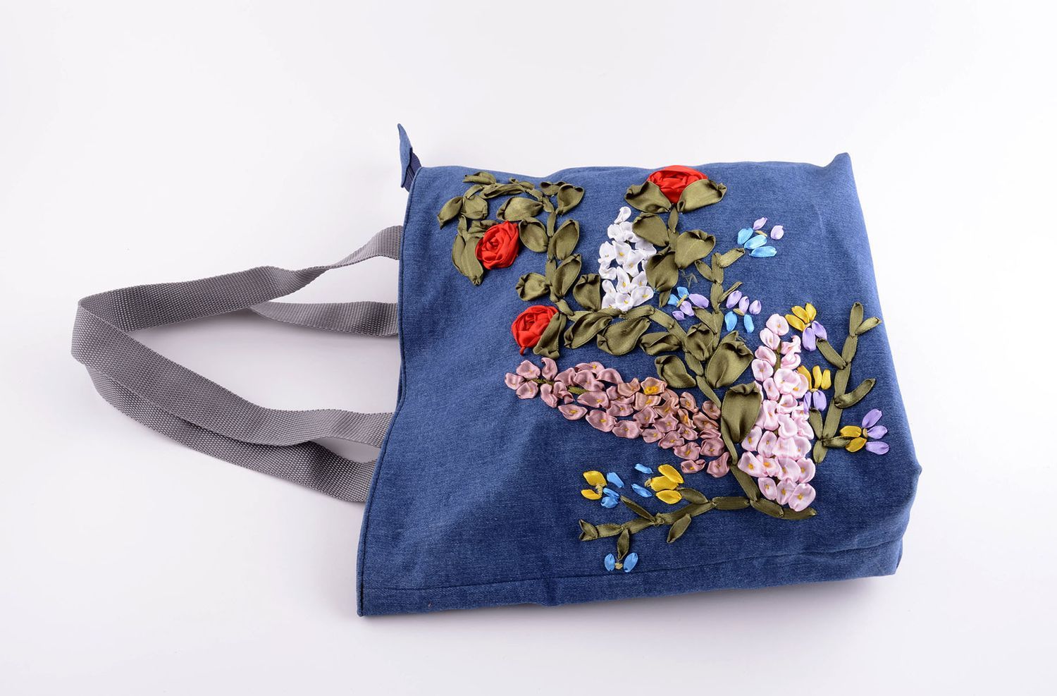 Handmade cute convenient bag textile shoulder bag embroidered female bag photo 3