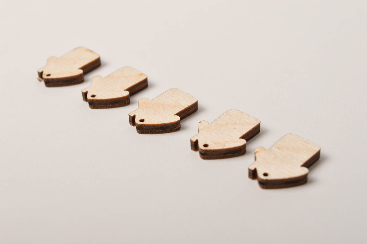 Handmade Holzrohlinge zum Bemalen Scrapbooking Zubehör Holzartikel zum Gestalten foto 4