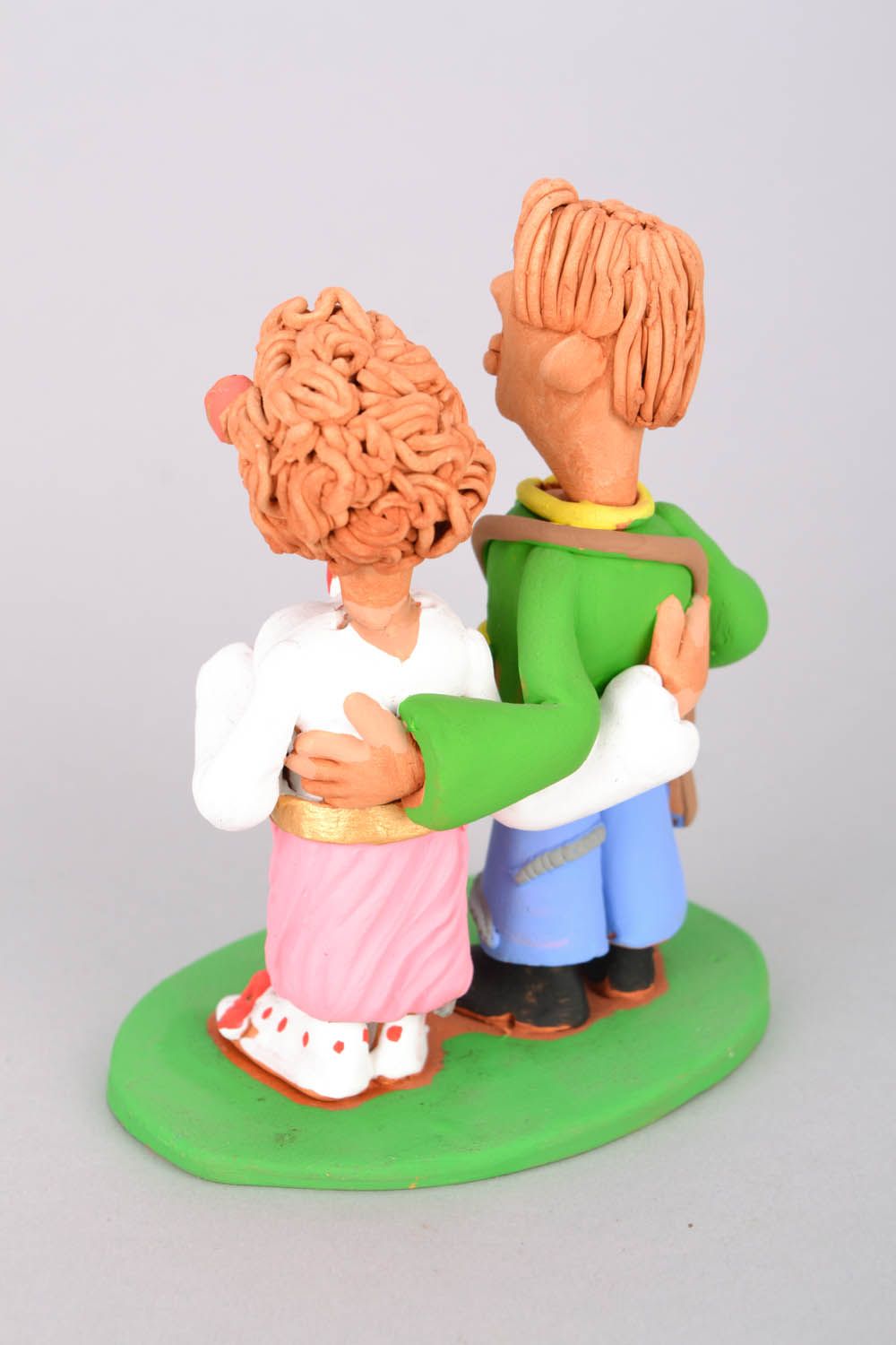 Estatueta de cerâmica casais apaixonados foto 5
