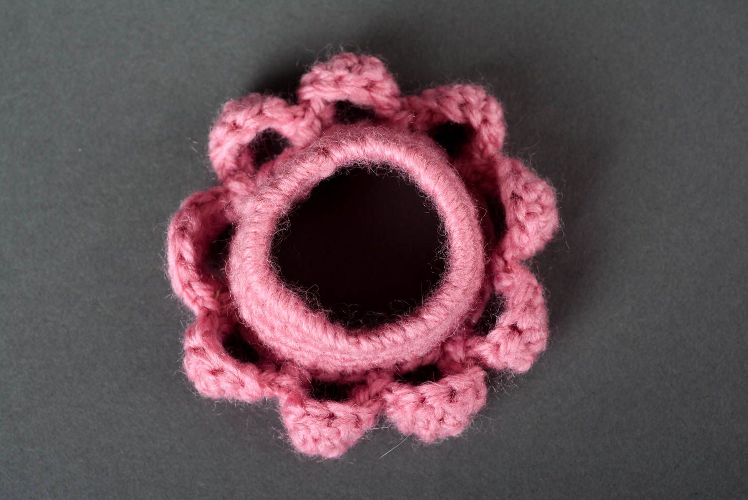 Soporte para huevo hecho a mano decoración de crochet regalo original  foto 4