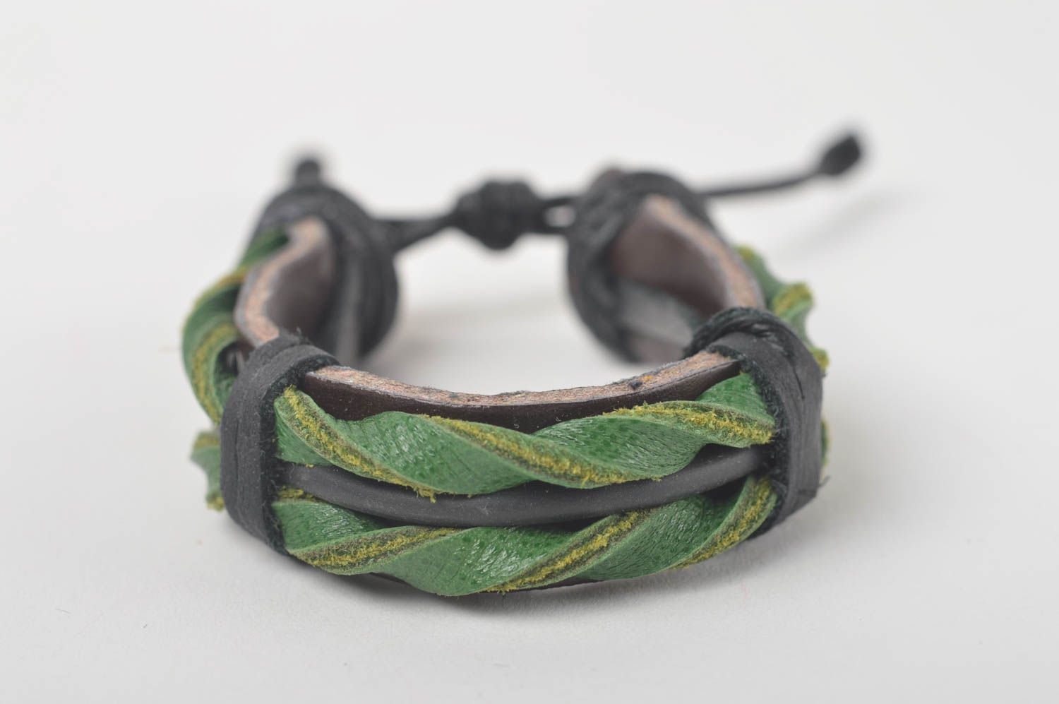 Unusual handmade leather bracelet unisex bracelet designs fashion accessories photo 3