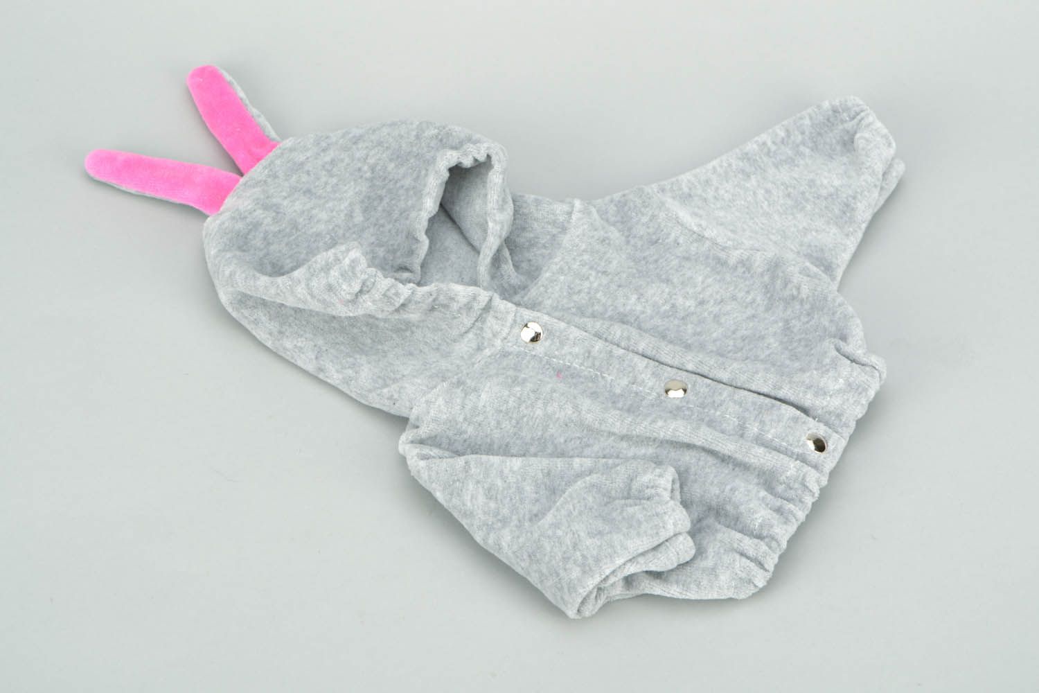 Grey jacket for doll photo 1