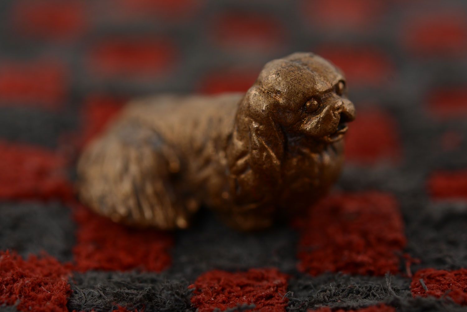 Figur aus Bronze Hund foto 3