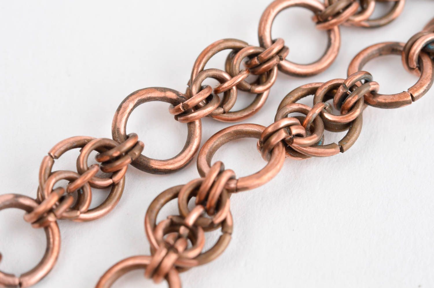 Pulsera artesanal de cobre elegante accesorio para mujer regalo original foto 4