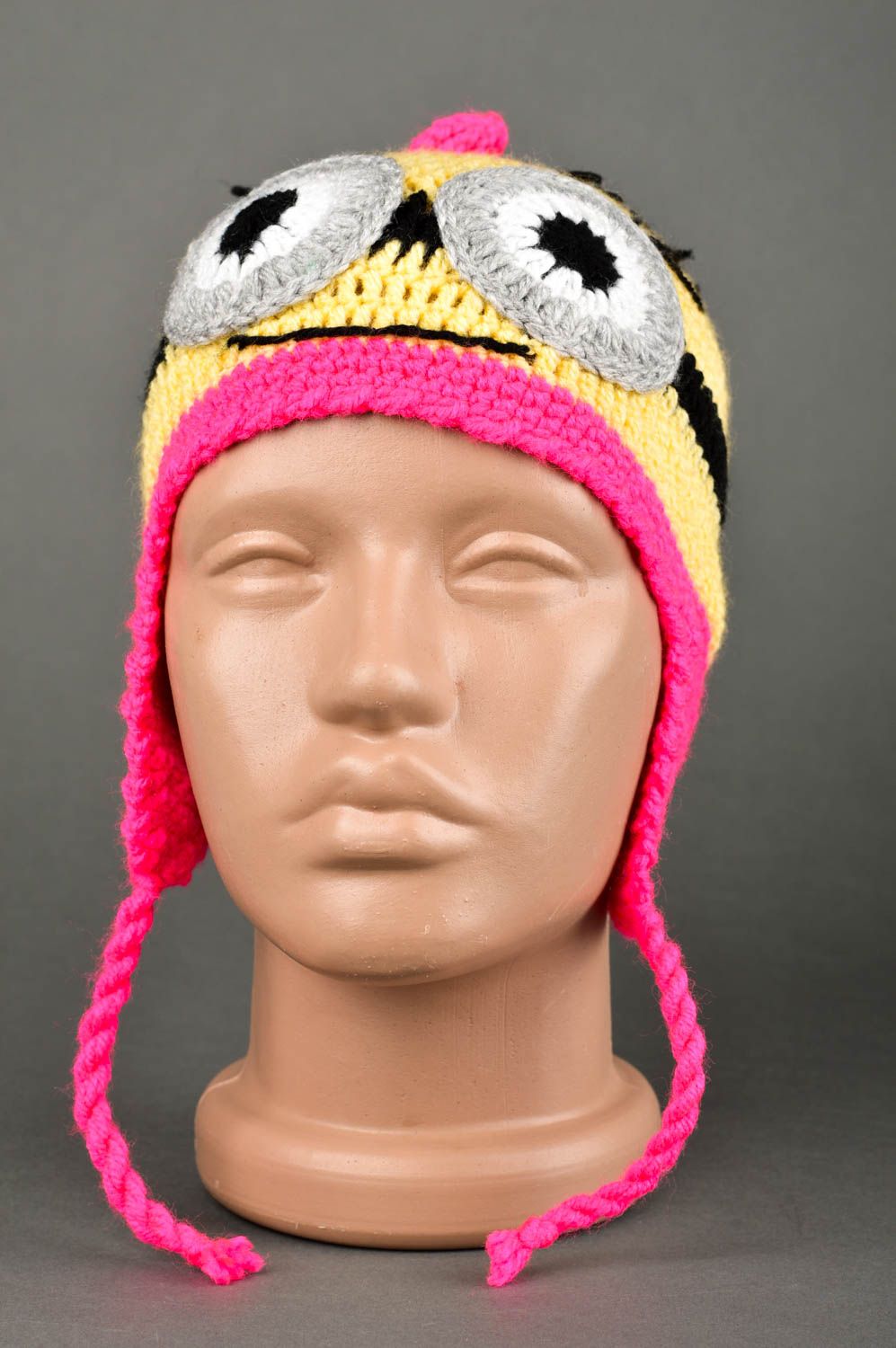 Handmade warm hat headwear for children hats for girls kids accessories photo 1