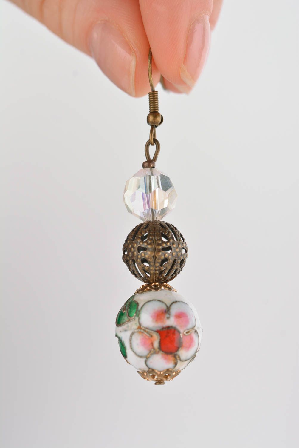 Modische Ohrringe handmade Metall Ohrringe originell Geschenk für Mädchen foto 3