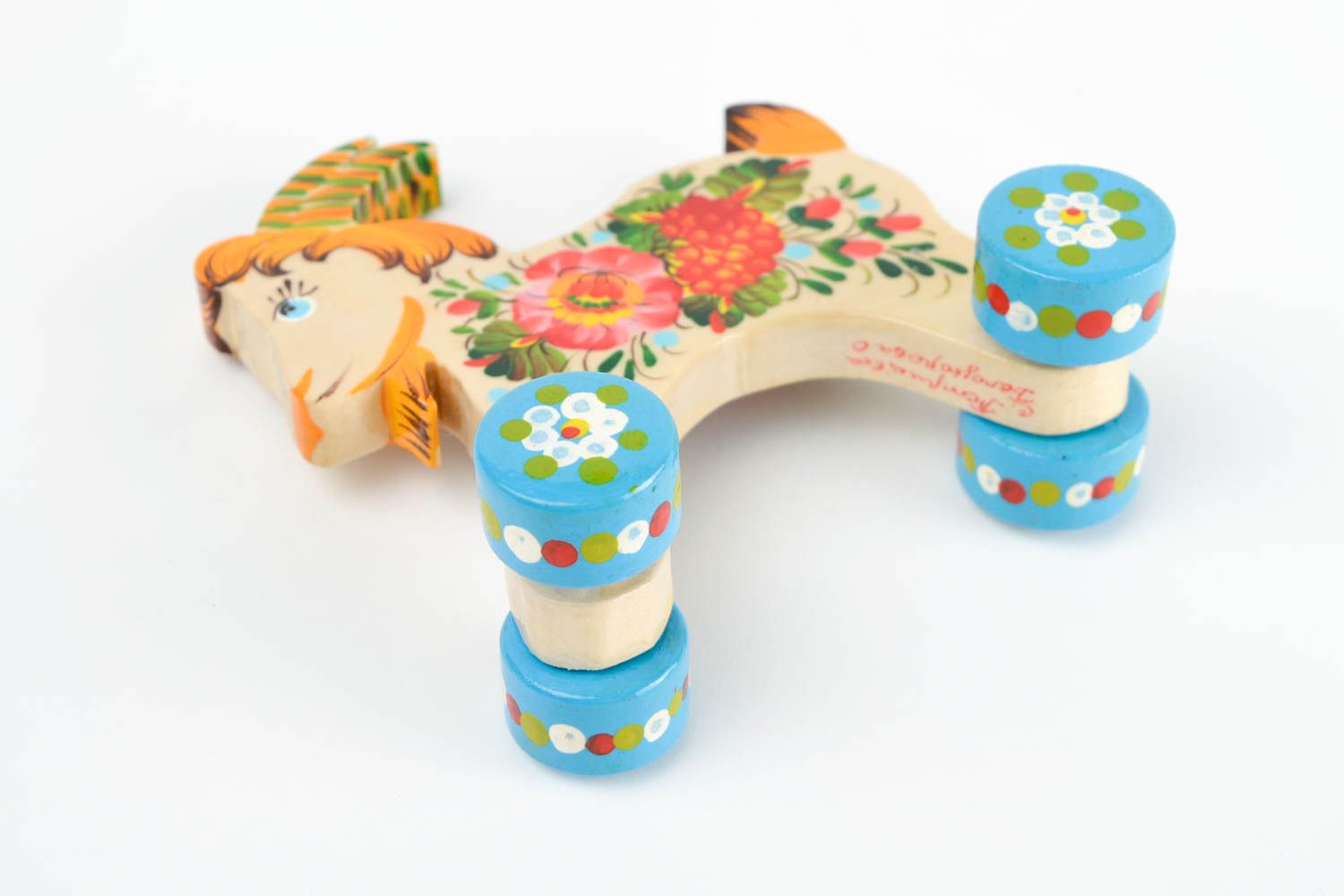 Игрушка ручной работы игрушка из дерева экологически чистая игрушка козлик фото 4
