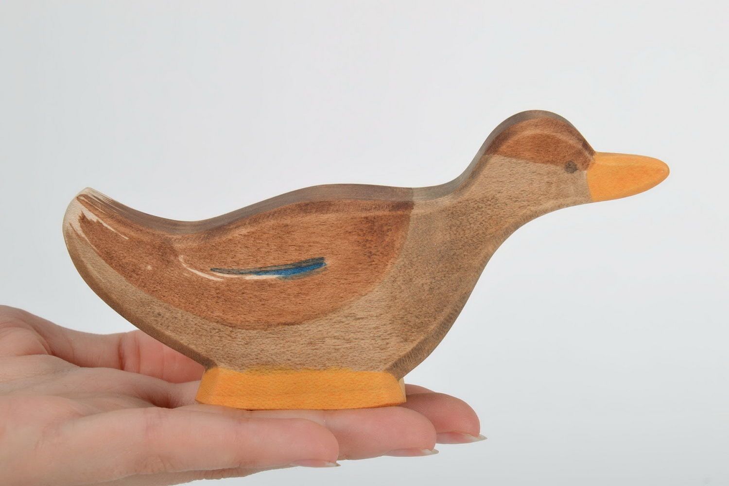 Figurine made from maple wood Wild Duck photo 3