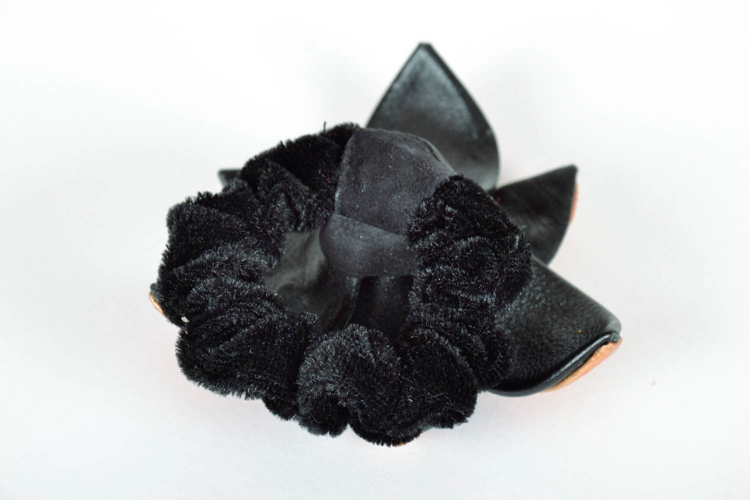 Scrunchy made ​​of genuine leather photo 2