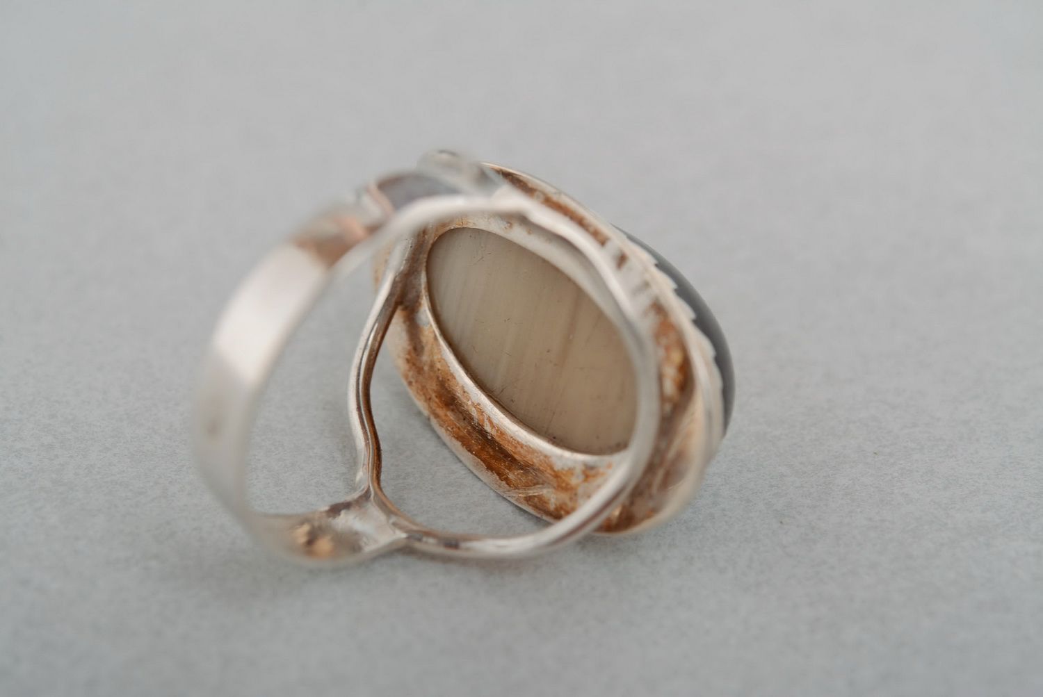 Eleganter Ring aus Horn foto 4