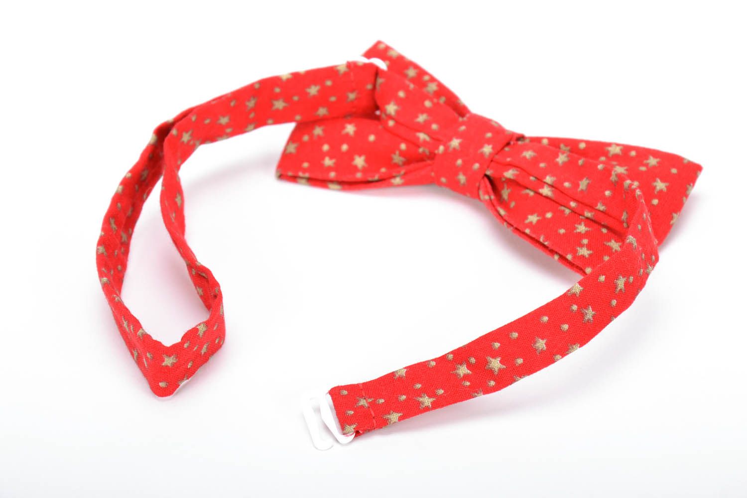Red bow tie with stars photo 3