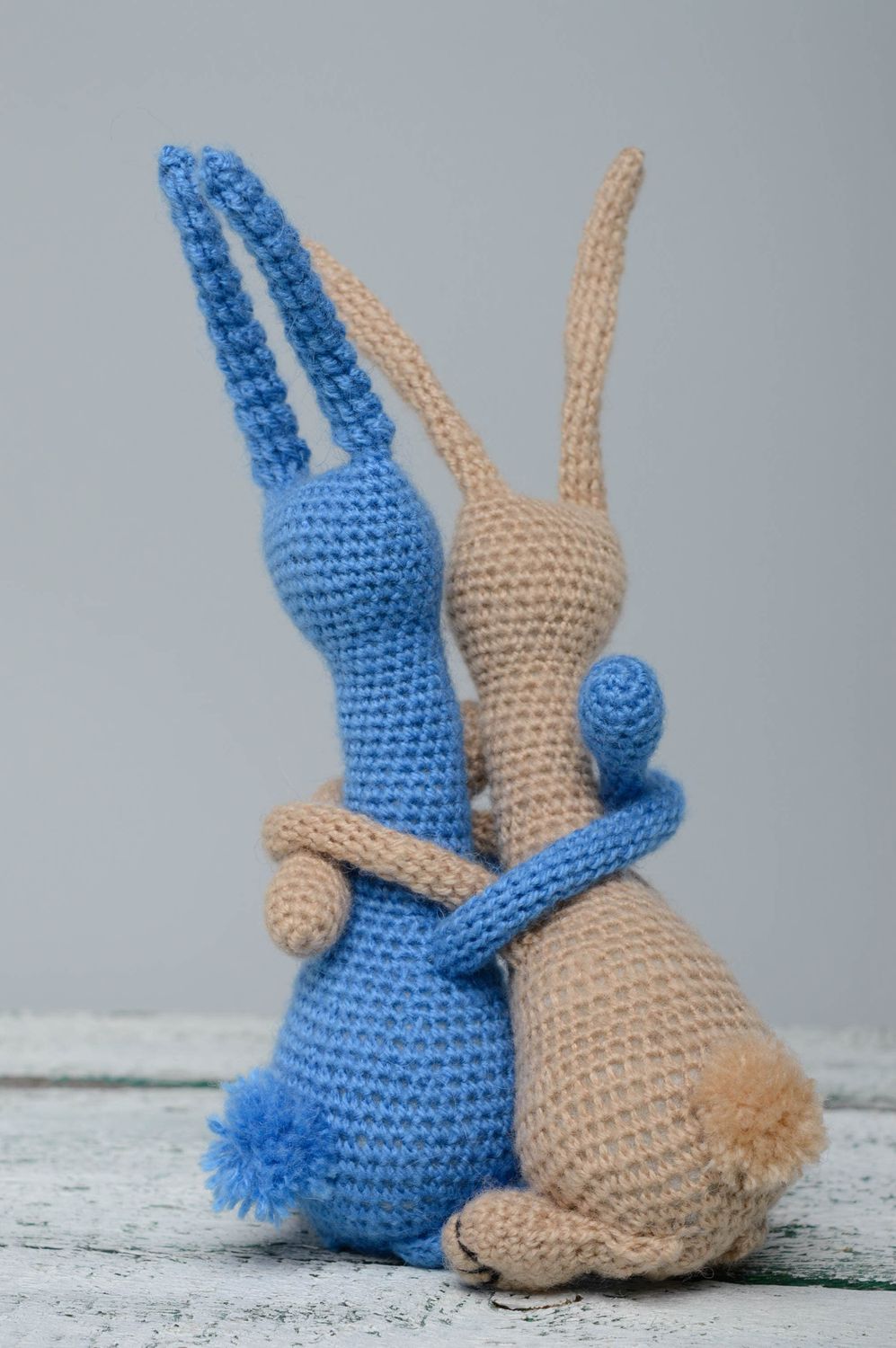 Soft crochet toys Hares Friends photo 3