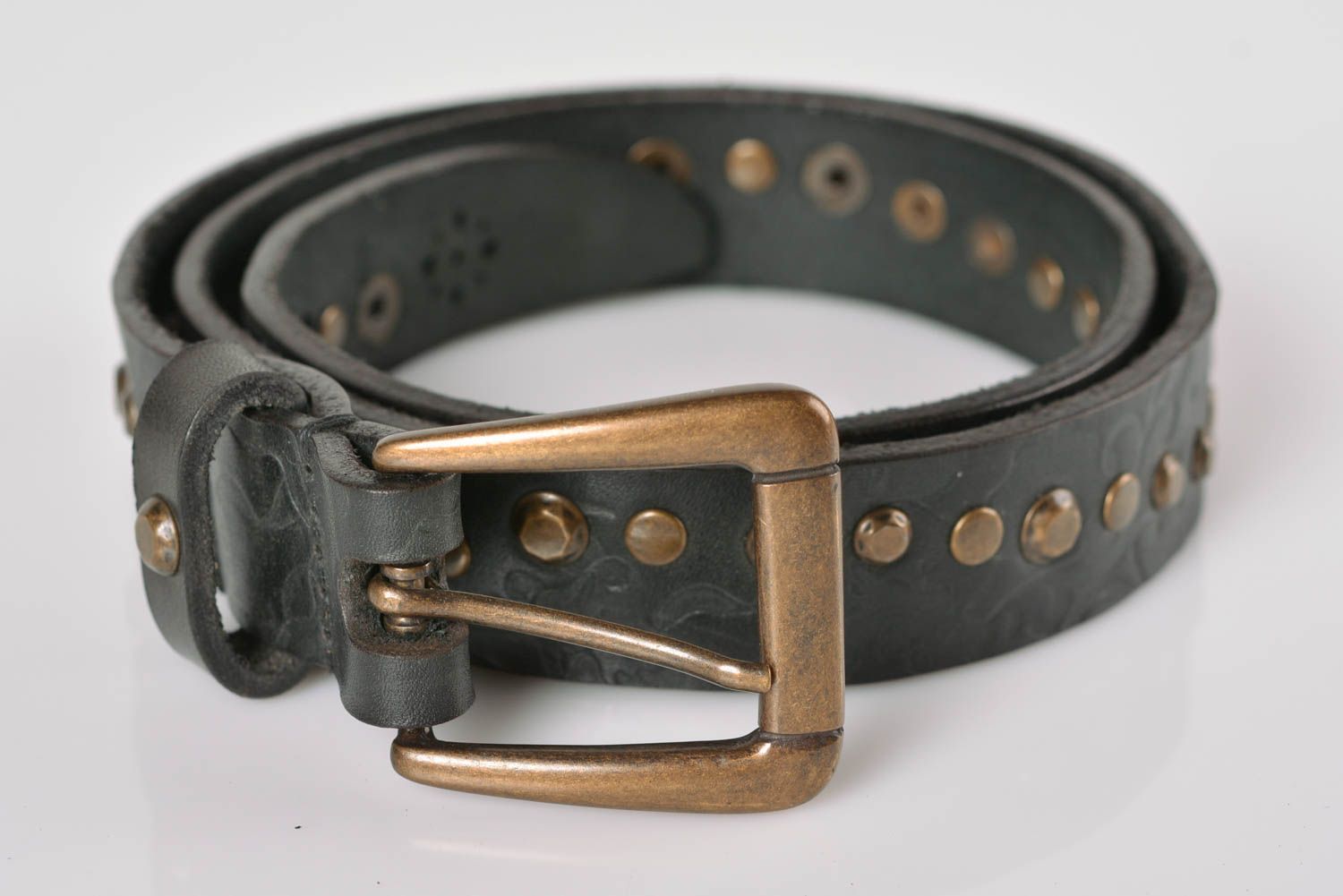 Handmade belt for men designer men belts handmade leather goods presents for him photo 1