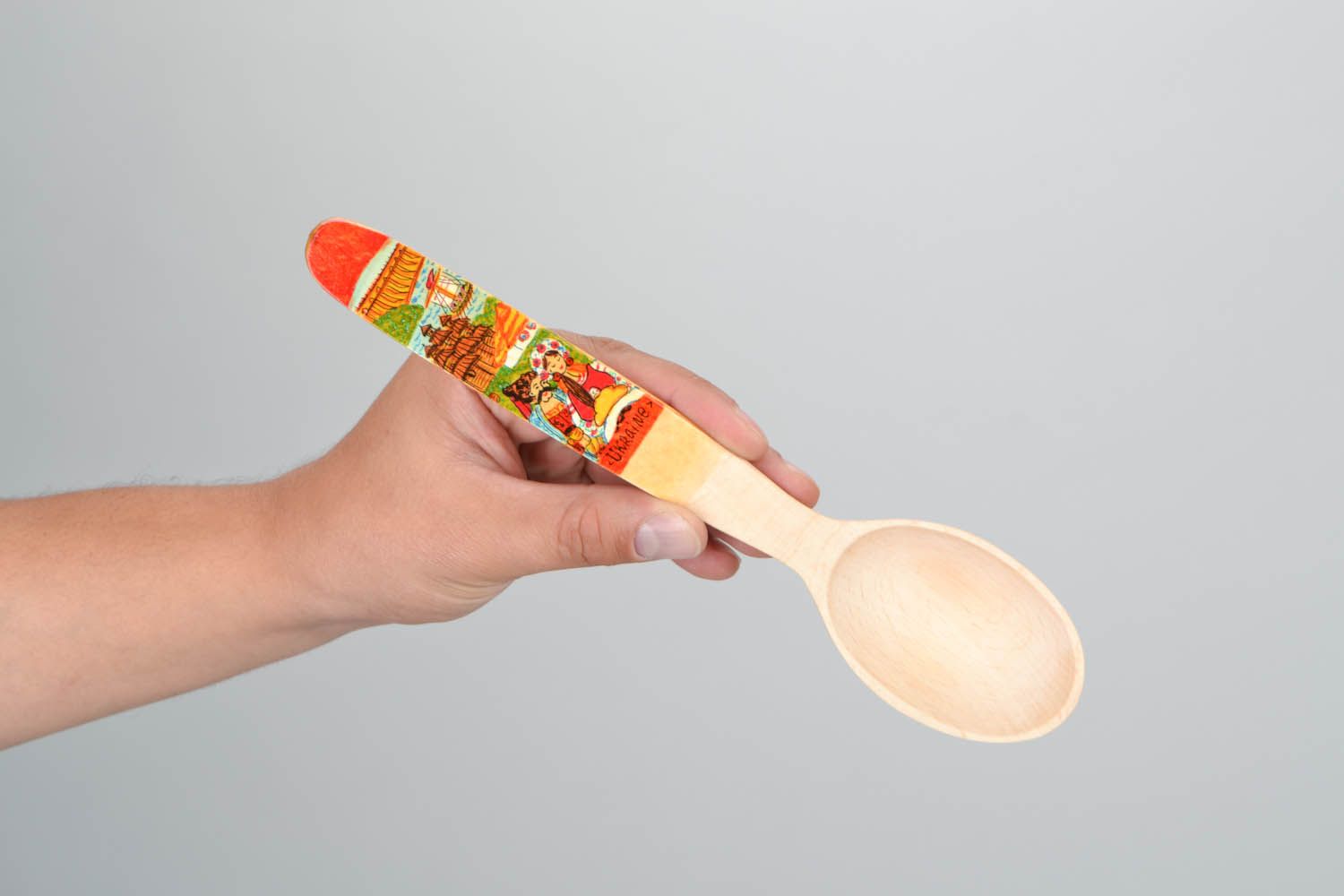 Wooden spoon for stirring photo 2