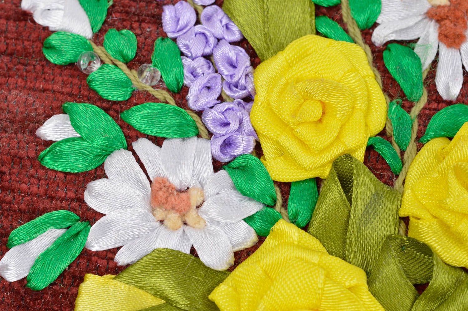 Настенное панно декор ручной работы картина из ткани подарок на новоселье фото 5