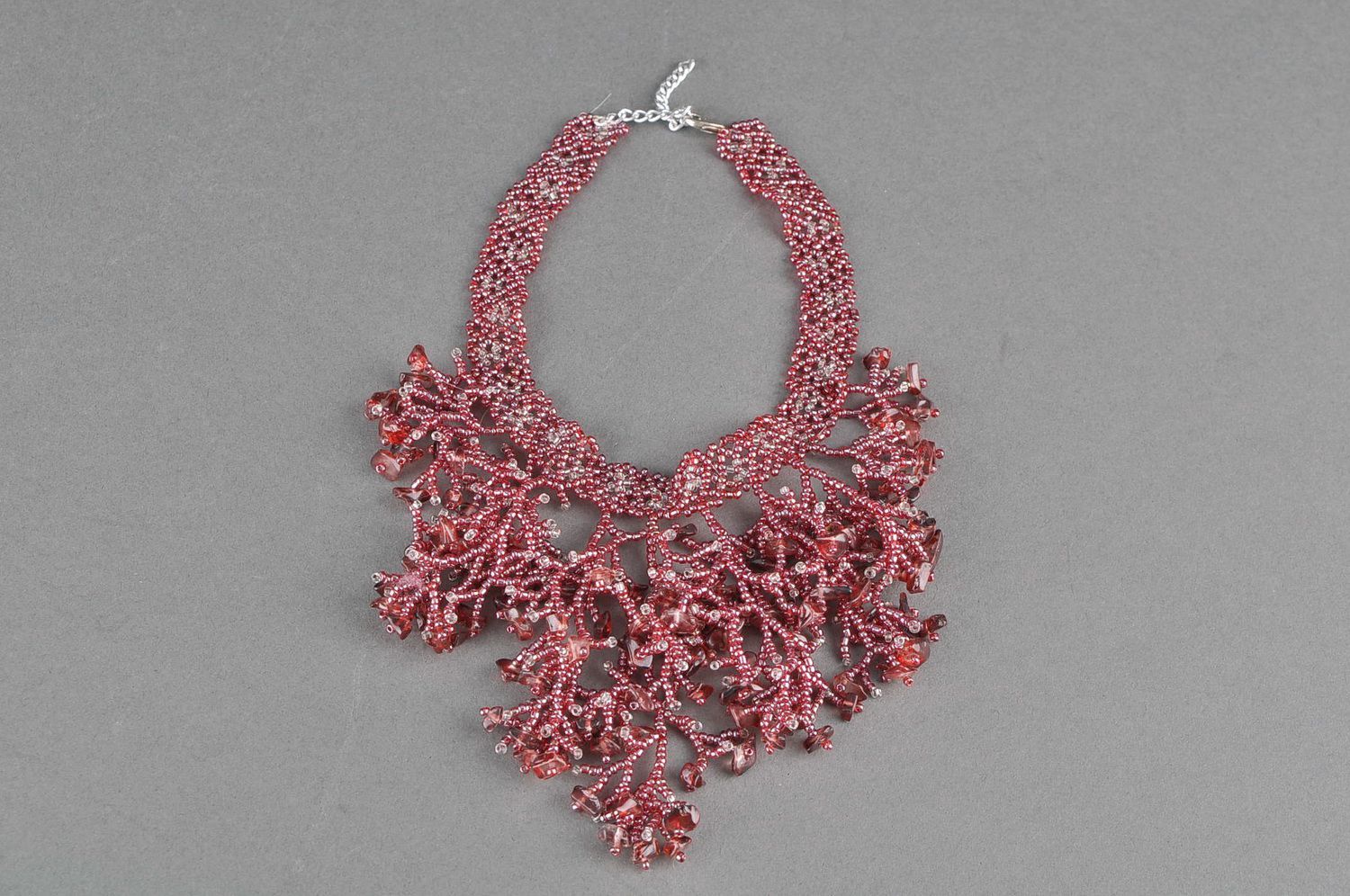 Necklace made from Italian beads Corals photo 1