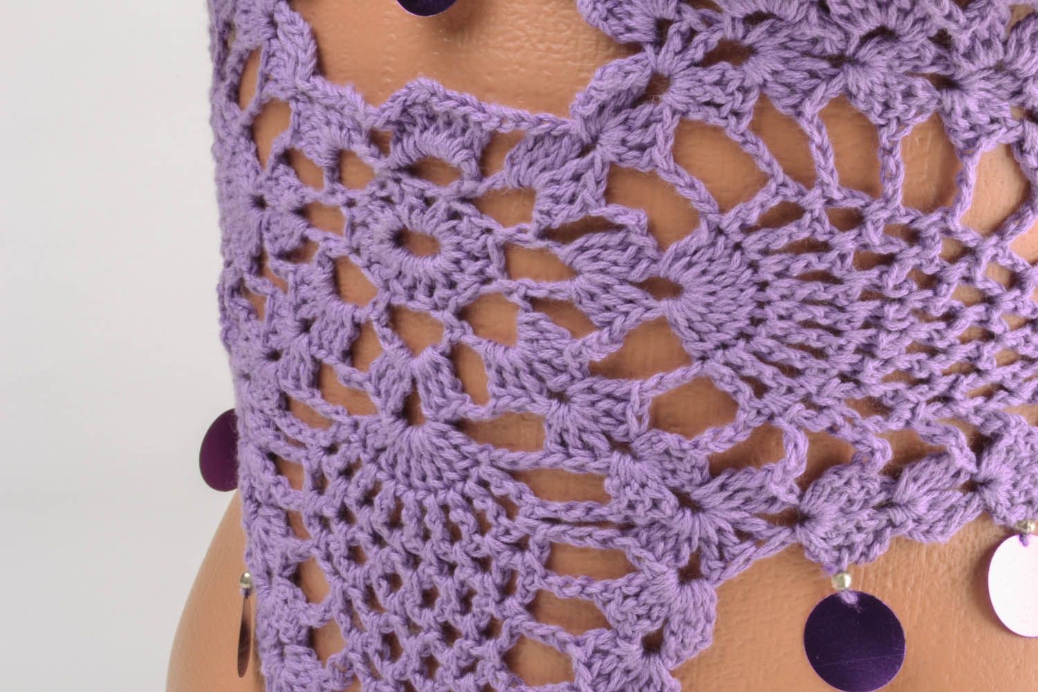 Crocheted top in oriental style photo 4
