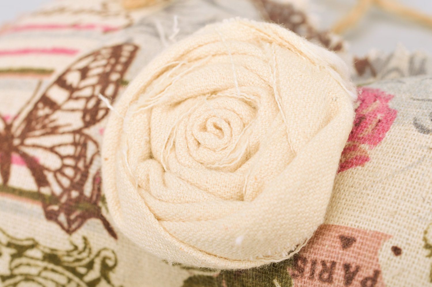 Schönes aromatisiertes Deko Kissen mit Duft handmade aus Leinen für Haus Dekor  foto 4