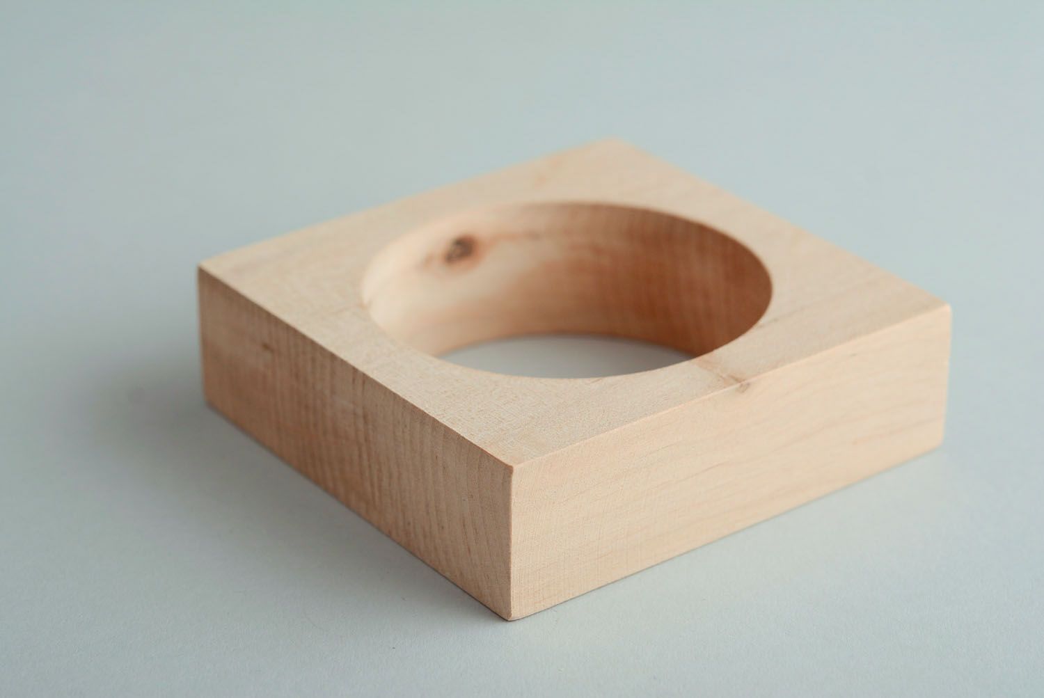 Square wooden blank bracelet photo 3