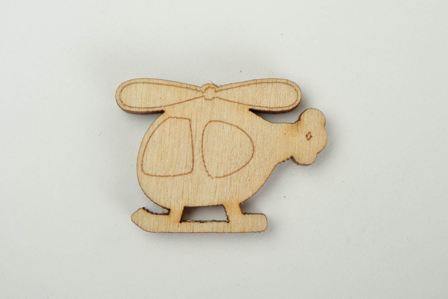 Handgemachte Miniatur Figur Hubschrauber Holzrohling zum Bemalen Holz Figur foto 3