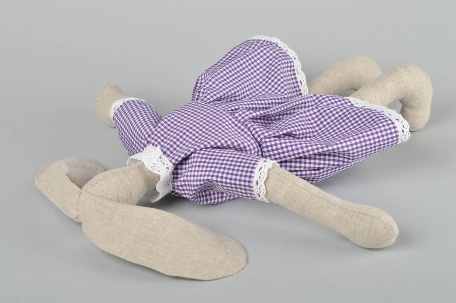 Juguete artesanal de tela muñeco de peluche regalo original para niño Conejo foto 5