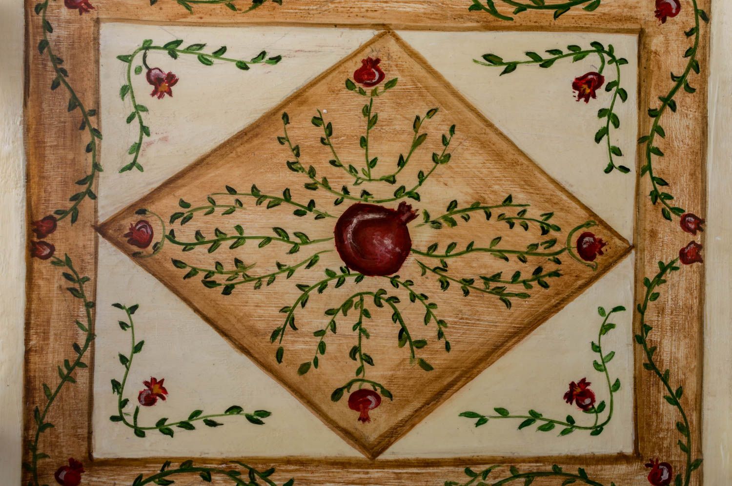 Bandeja hecha a mano de madera con ornamento utencilio de cocina regalo original foto 4