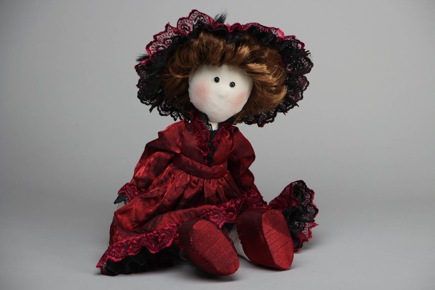 Collectible handmade doll Fine Lady photo 1
