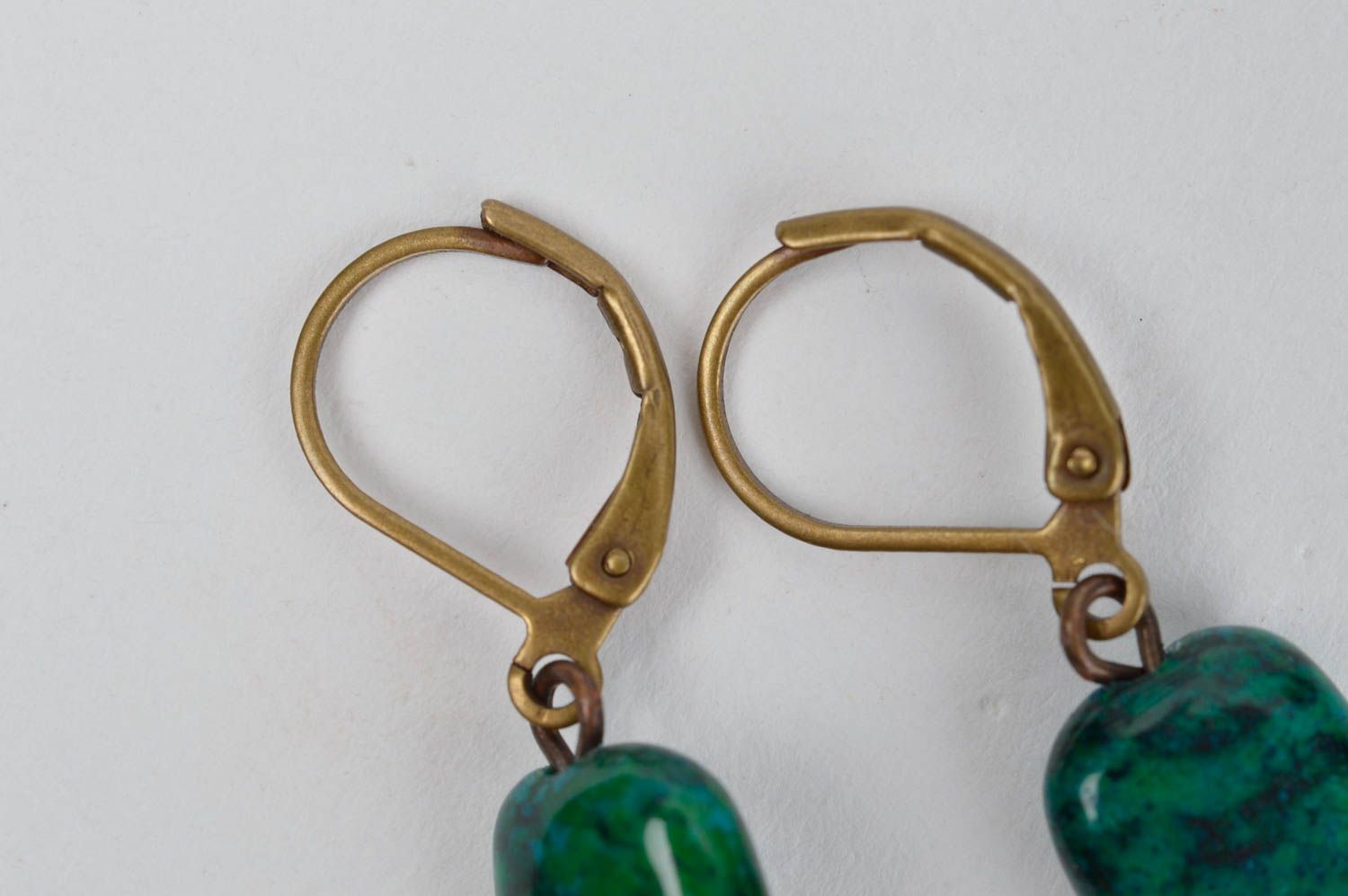 Handgemachte Glas Ohrringe Accessoire für Frauen Damen Schmuck originell schön foto 4