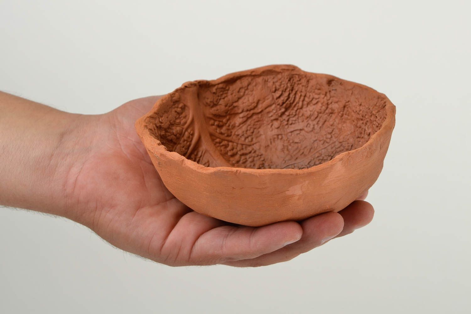 Kleine Schüssel handgefertigt Schüssel aus Ton stilvoll Keramik Geschirr foto 2