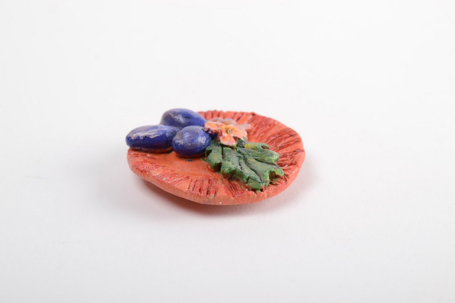 Handmade ceramic fridge magnet unusual cute souvenir stylish home decor photo 5