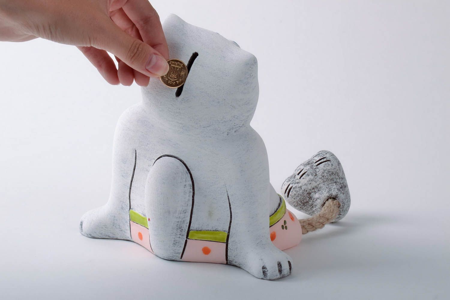 Ceramic money-box Cat Vasyliy photo 4