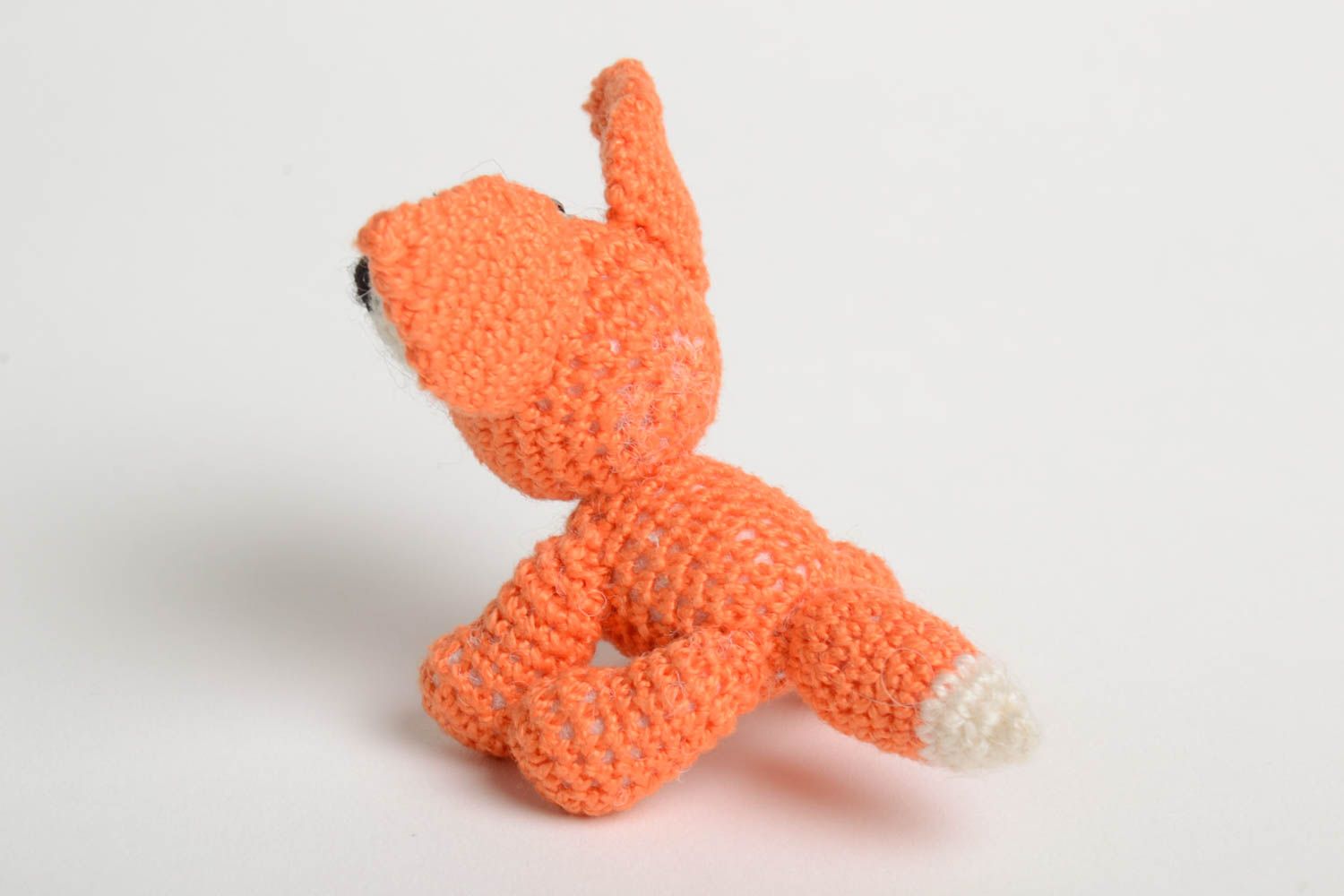 Jouet tricoté au crochet Peluche faite main Cadeau enfant original Renard photo 3