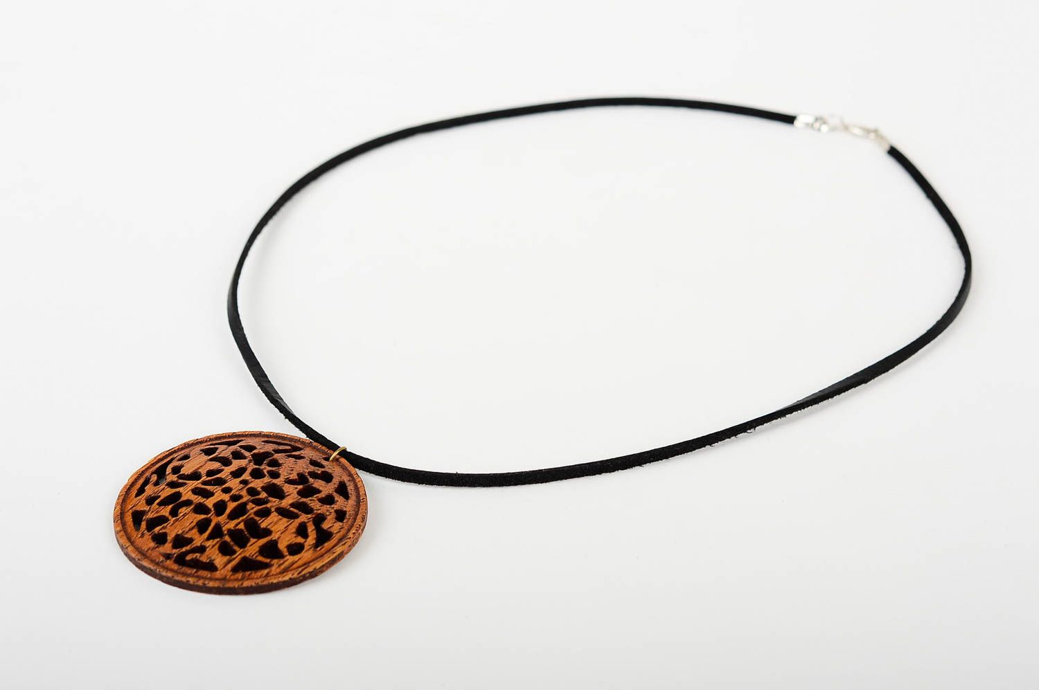 Designer pendant unusual accessory wooden pendant female pendant women pendant photo 4