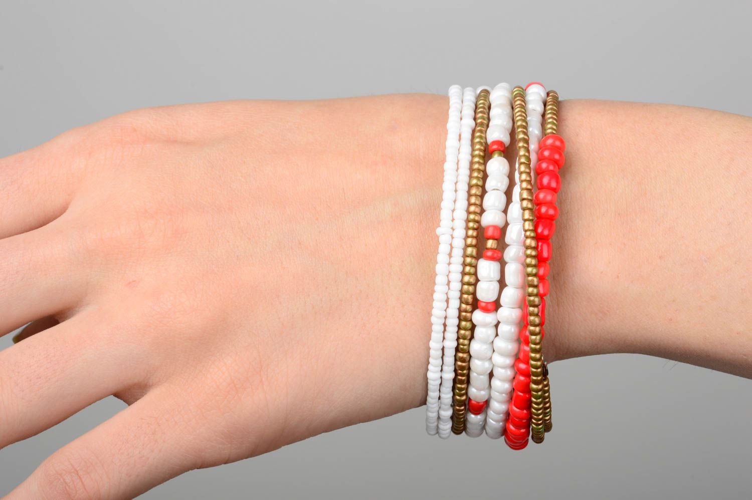 Handmade bracelet beaded bracelet designer accessory unusual gift for girl photo 2