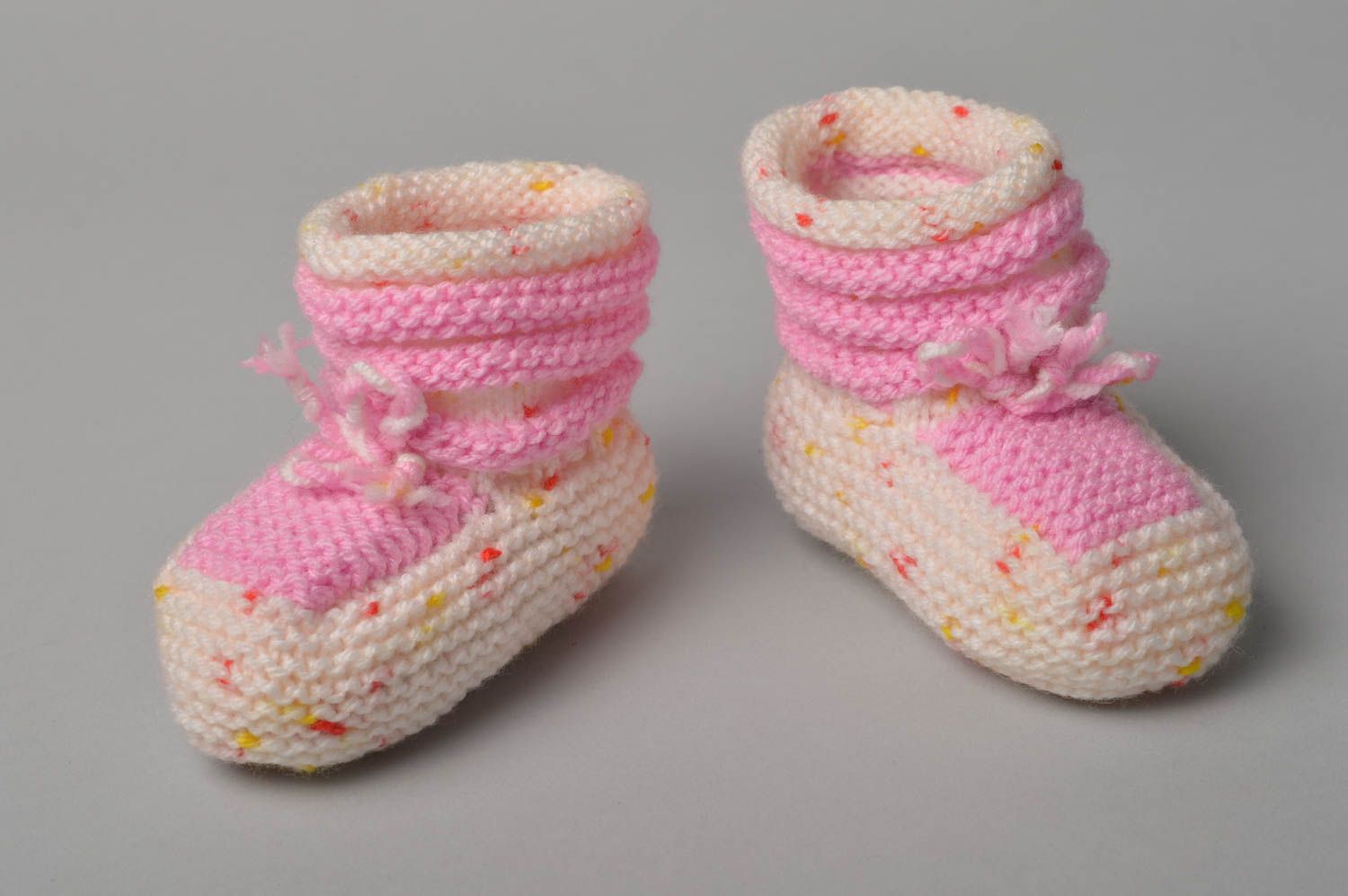 Chaussons bébé faits main Chaussures bébé tricotés au crochet Vêtement bébé photo 1