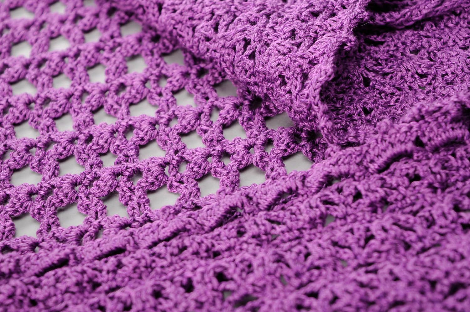 Gilet a maglia da donna fatto a mano gilet donna in colore viola bello foto 4