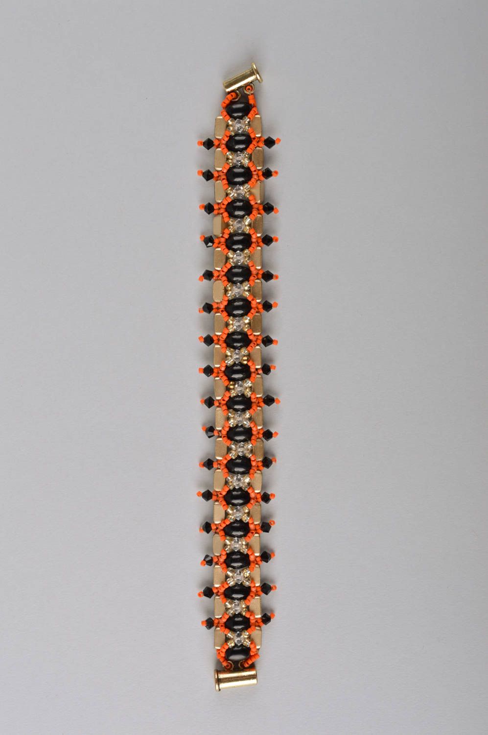 Schmuck Armband handmade schönes Armband Glasperlen grelles Damen Armband foto 3