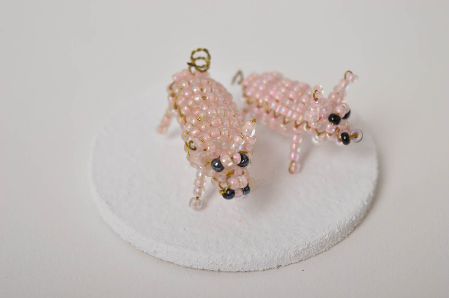 Handmade collectible figurines beaded animal figurines unique gifts kids gifts photo 2