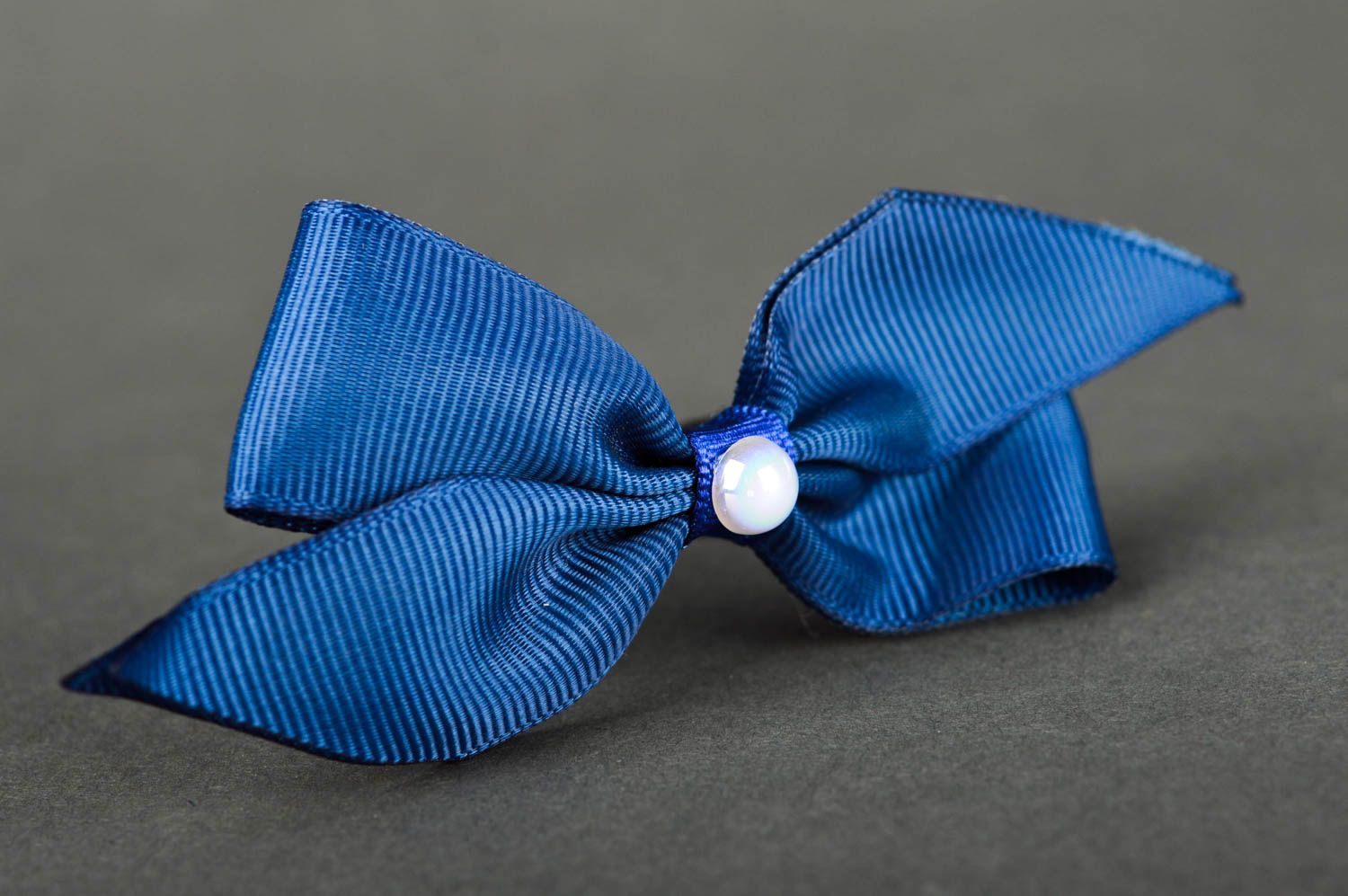 Goma para el pelo azul elegante artesanal accesorio para niñas regalo original foto 4