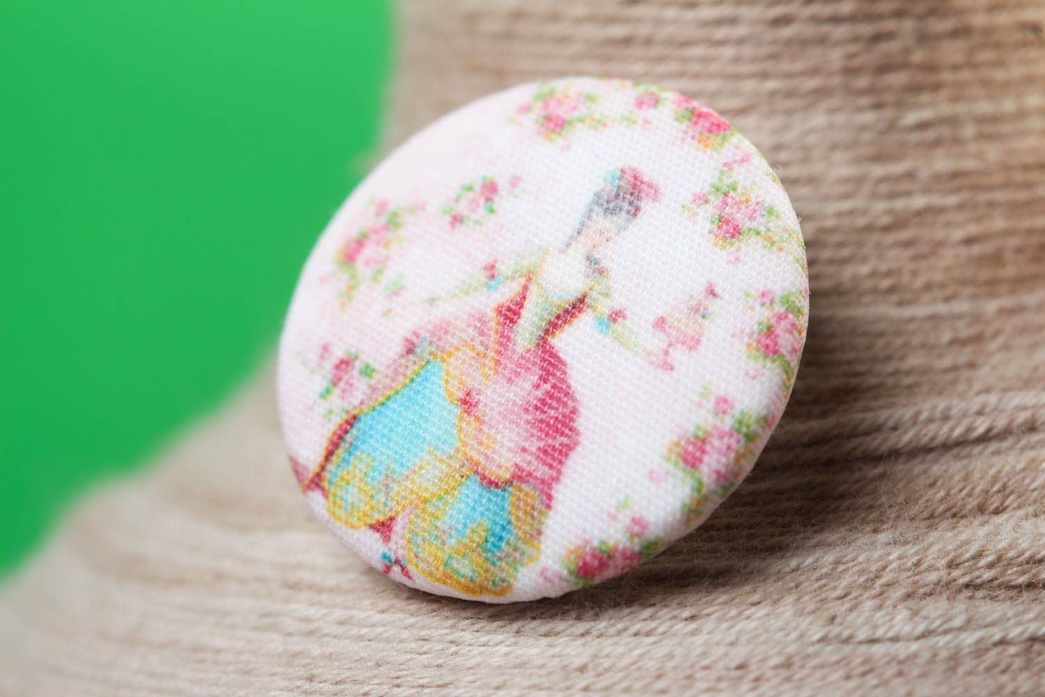 Handmade buttons beautiful fabric button designer plastic button small gifts photo 1