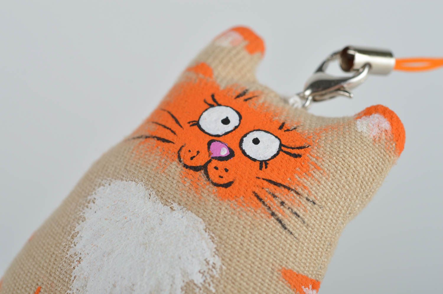 Llavero hecho a mano gato accesorio para llaves regalo original para niño  foto 5