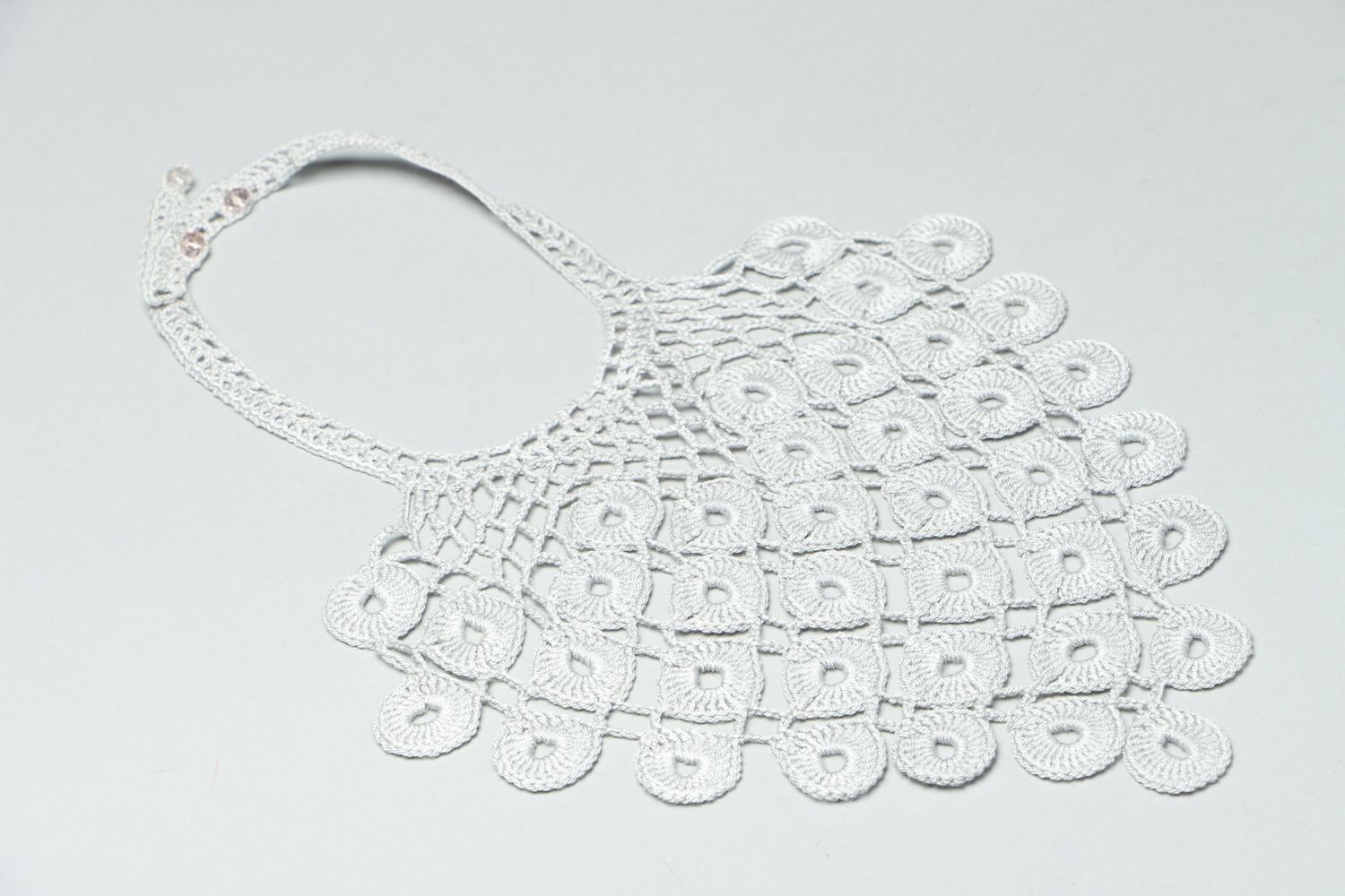 Cotton crochet necklace photo 1