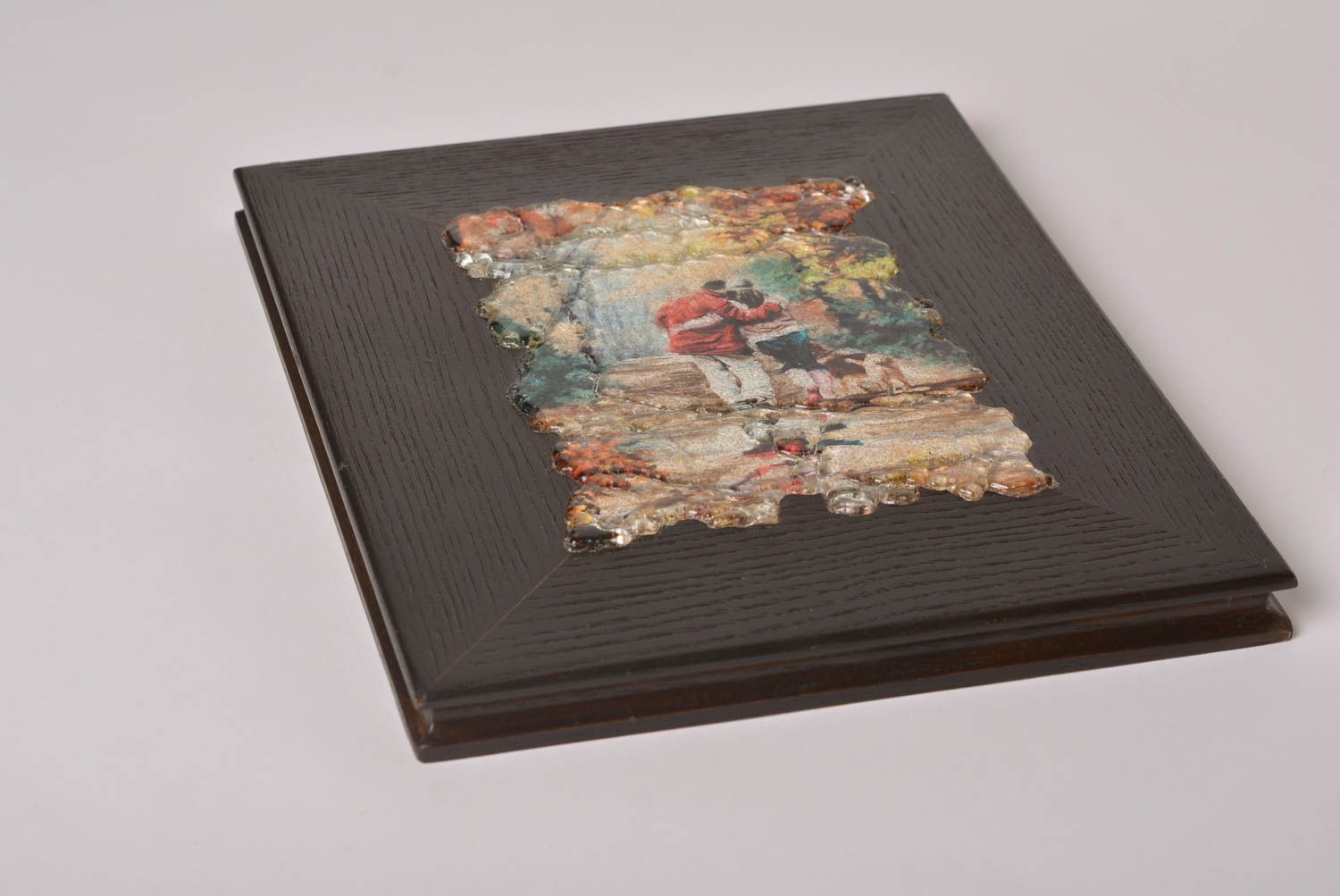 Handmade designer wood panel beautiful interior picture decorative use only photo 3