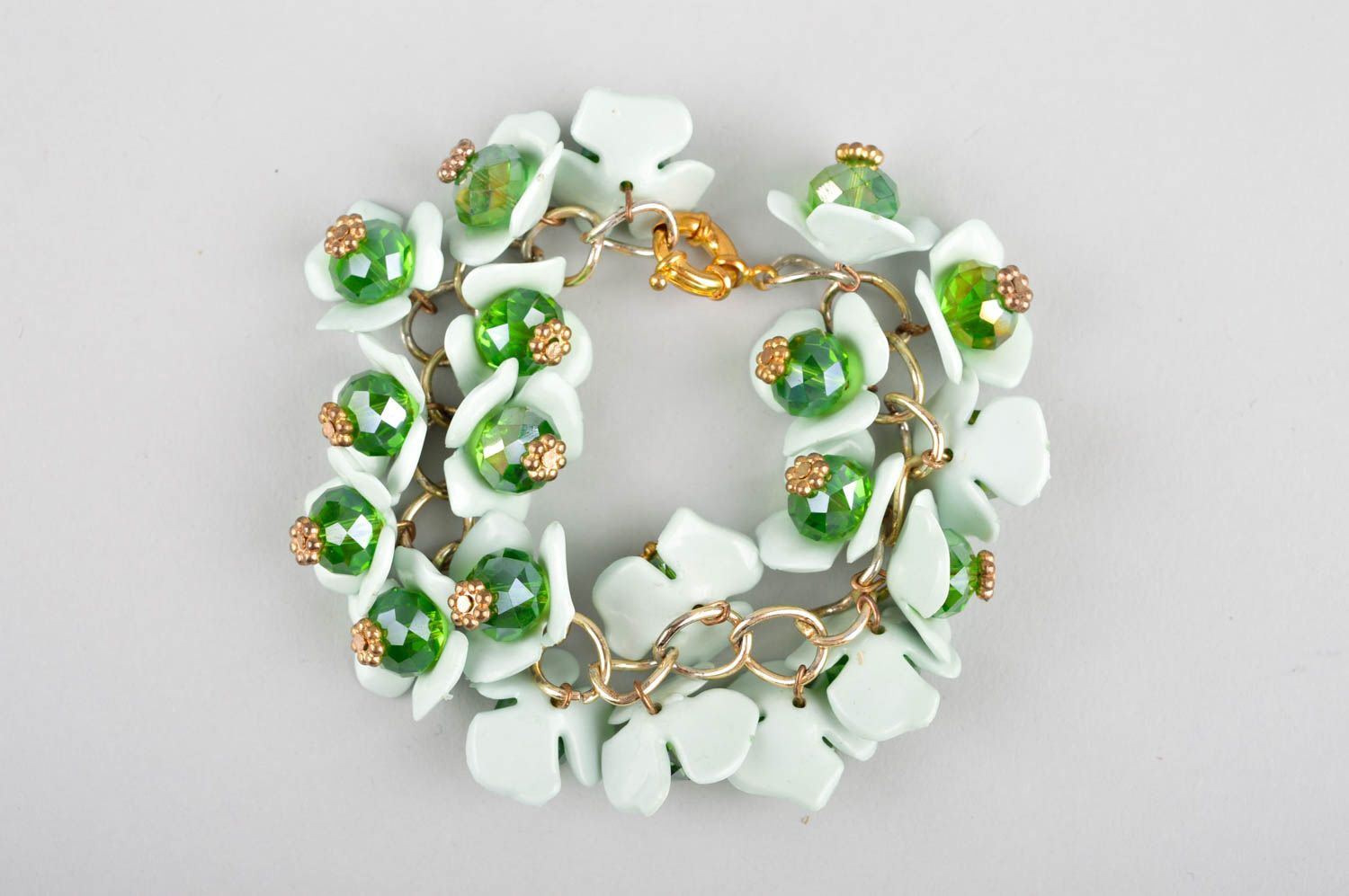Handmade jewelry plastic bracelet crystal earrings designer accessories for her photo 2