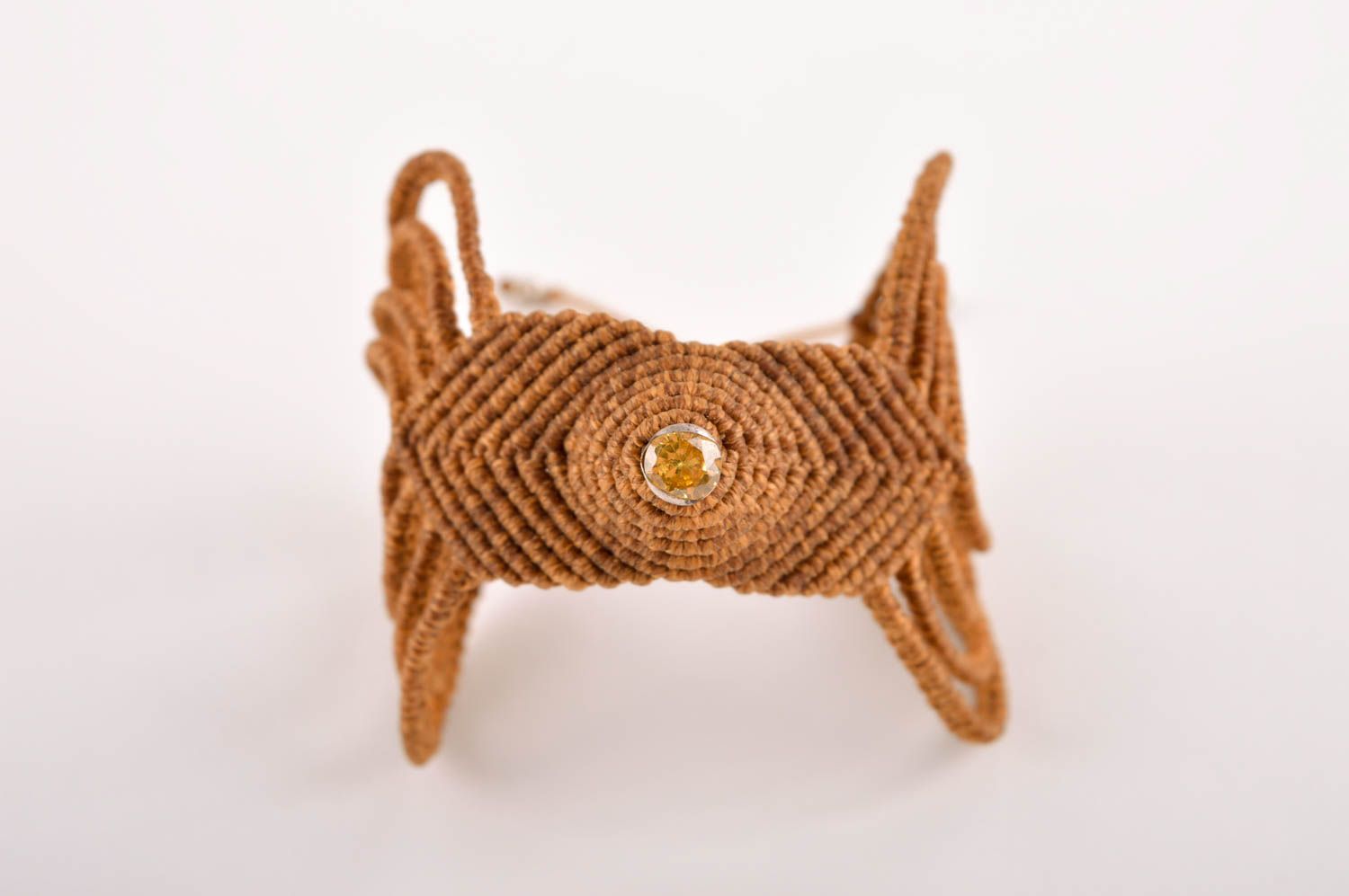 Unusual handmade woven bracelet textile bracelet designs fashion accessories photo 3