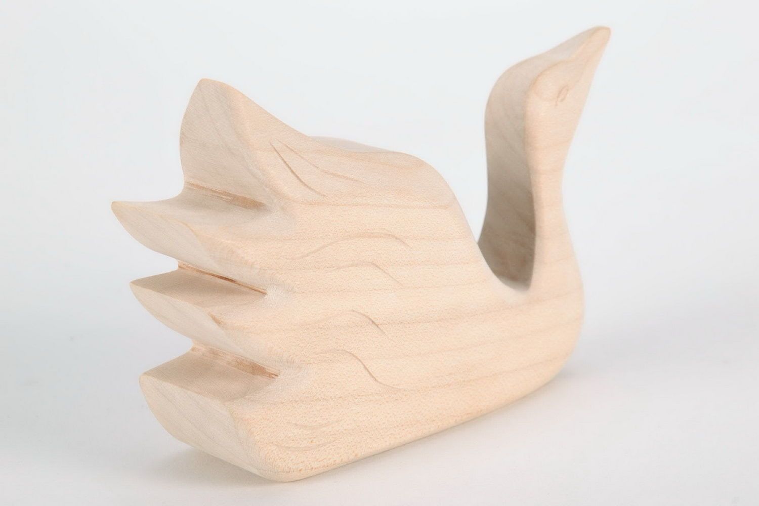 Cisne de madera de arce foto 4