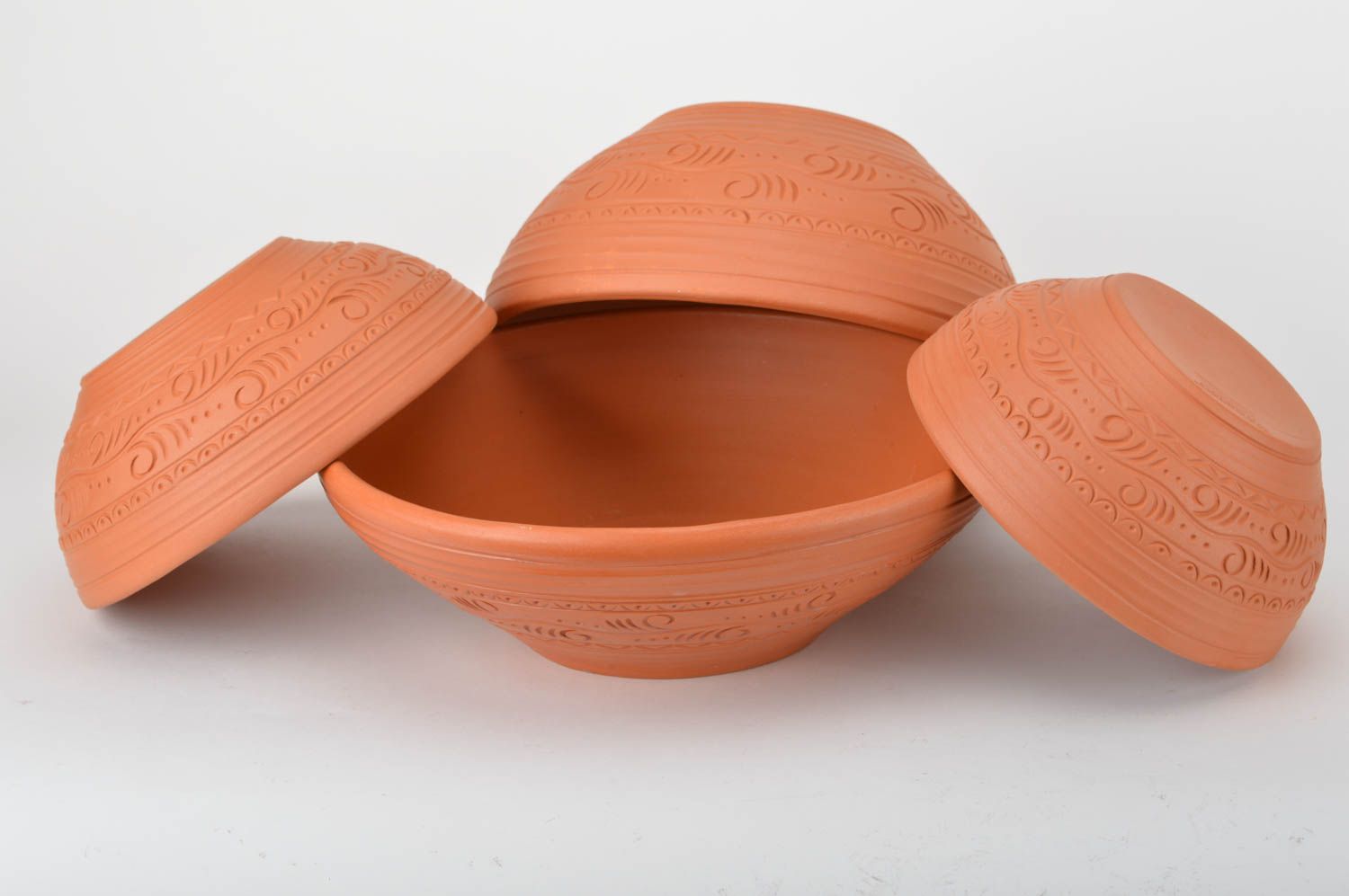 Conjunto de vajilla cerámica platos y escudilla artesanales para decoración  foto 5